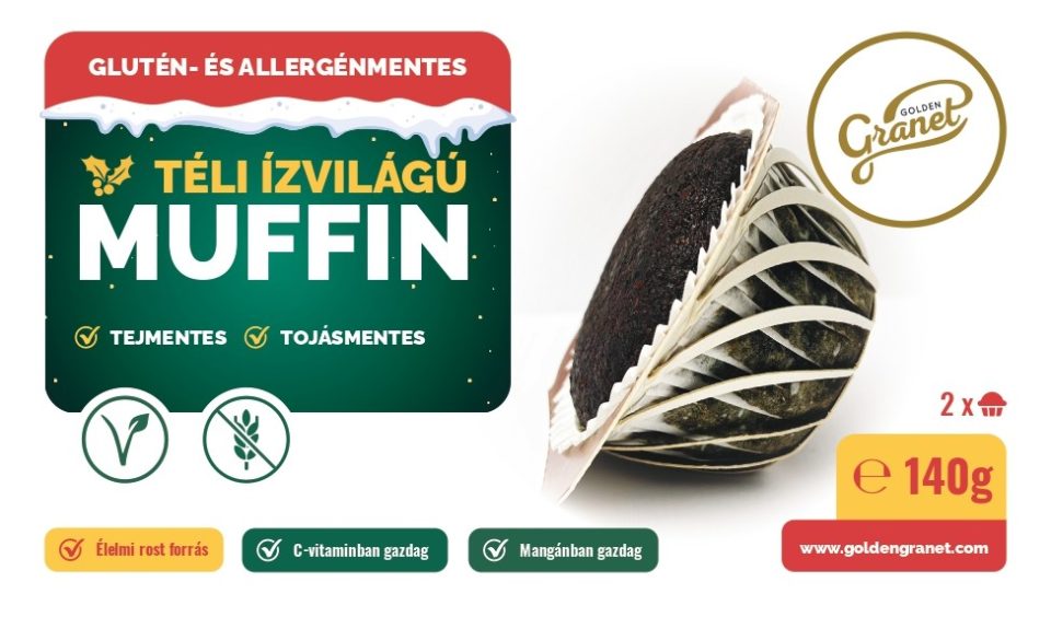 Glutén-és allergénmentes Téli ízvilágú muffin - 2 x 70g